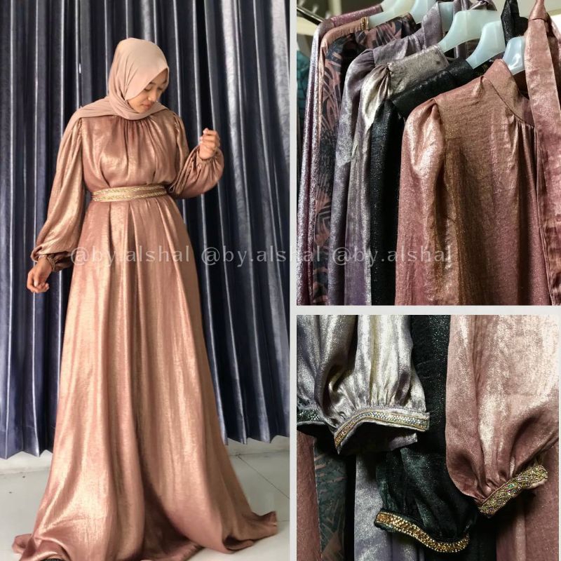 abaya Shimmer premium by Alshal