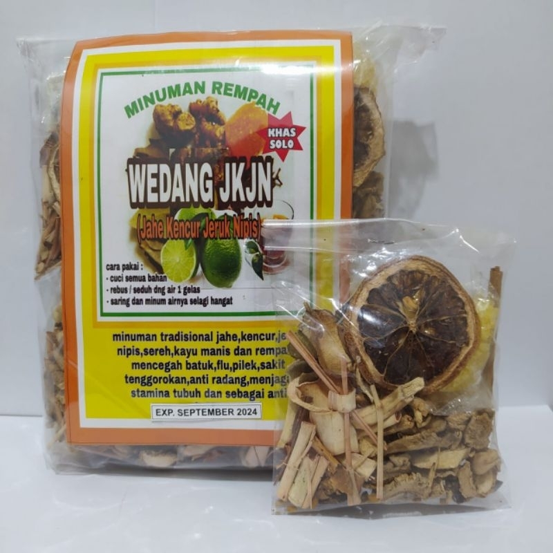 

Wedang Rempah JKJN ( Jahe Kencur Jeruk Nipis ) - 1 sashet