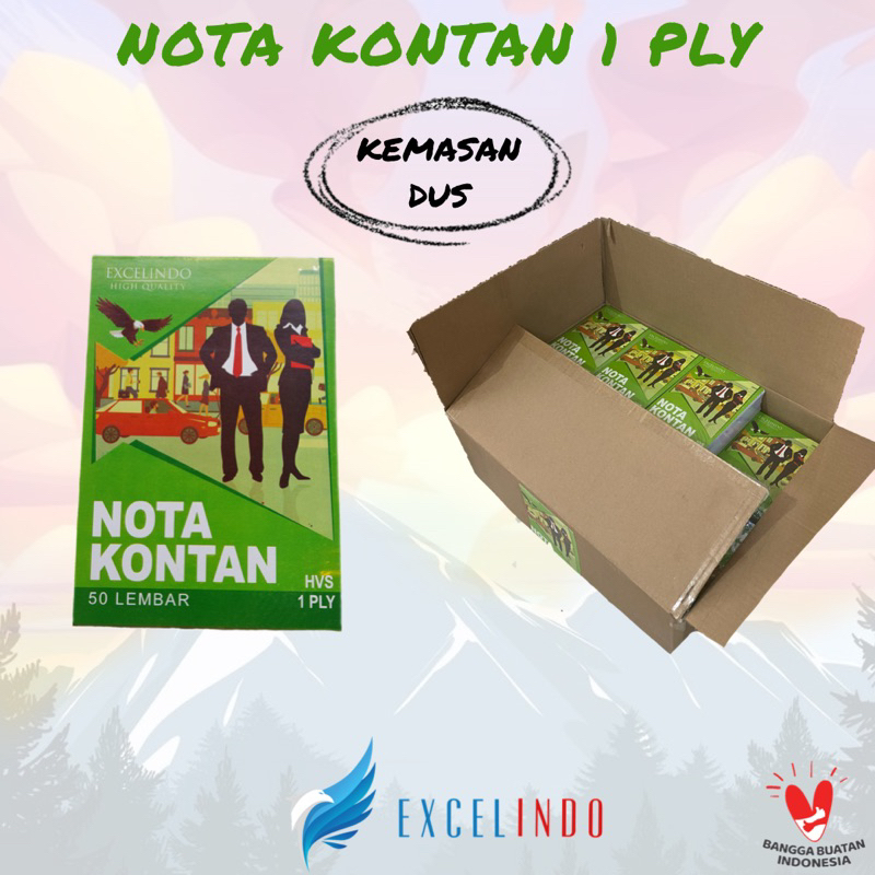 

(1 DUS/ISI 240 PCS) Buku Nota Kontan 1 ply HVS merk Excelindo