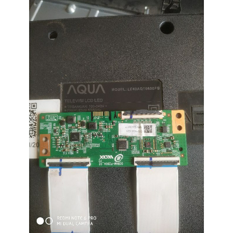 T CON - TCON - TICON - AQUA - LE43AQT6600FG - 43AQT6600 - NEW