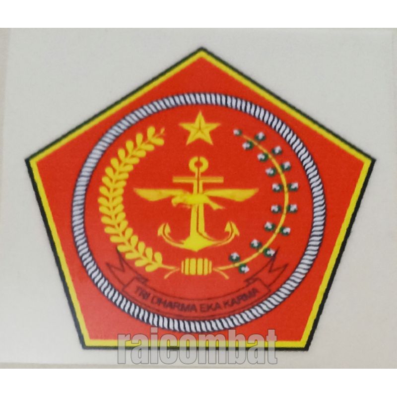 

Stiker Sablon DTF Grosir / Sablon Setrika Logo Mabes TNI / Sablon Baju Logo Mabes TNI