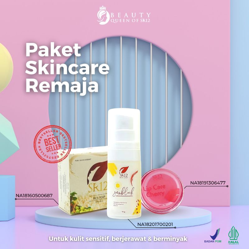 Paket Skincare Set Untuk Remaja Kulit Wajah Sensitif Berjerawat Berminyak