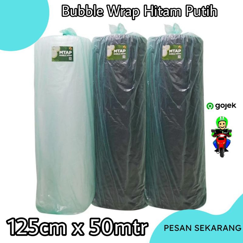 

BUBBLE WRAP MTAP 125CM x 50 M HITAM PUTIH