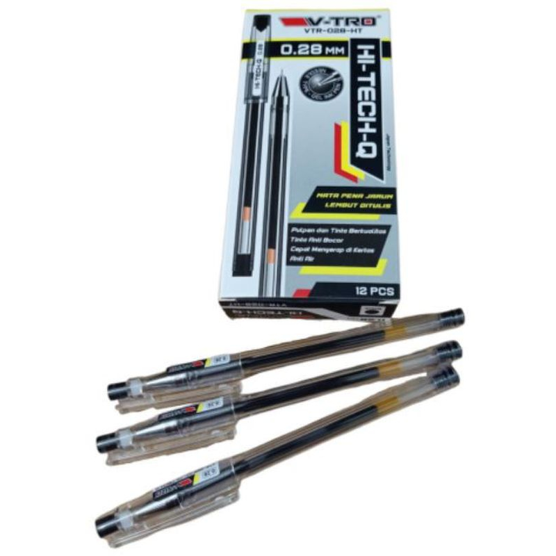 

Pulpen High tech V-TRO/EDS, 1pak isi 12pcs