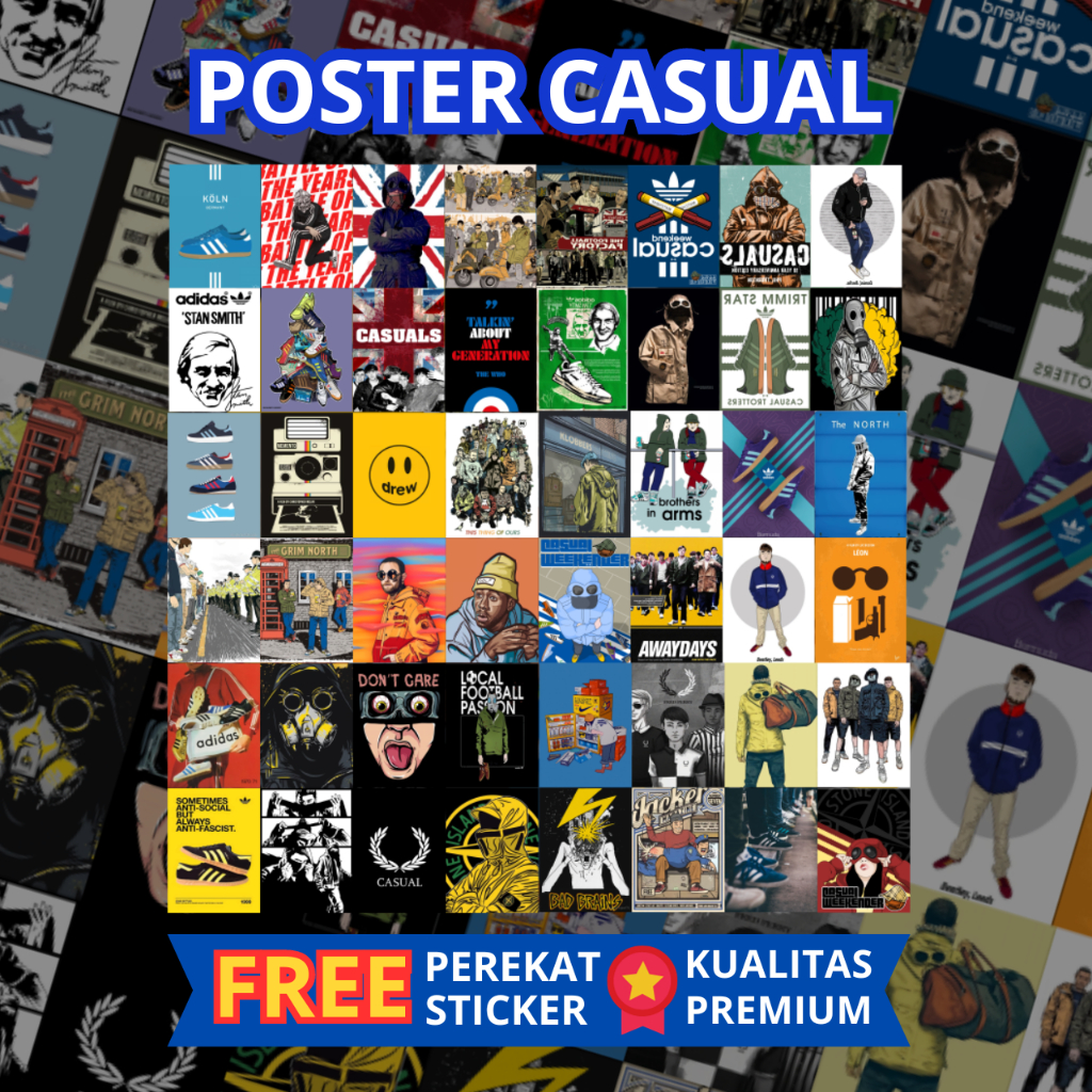 Poster Dinding Casual Aesthetic