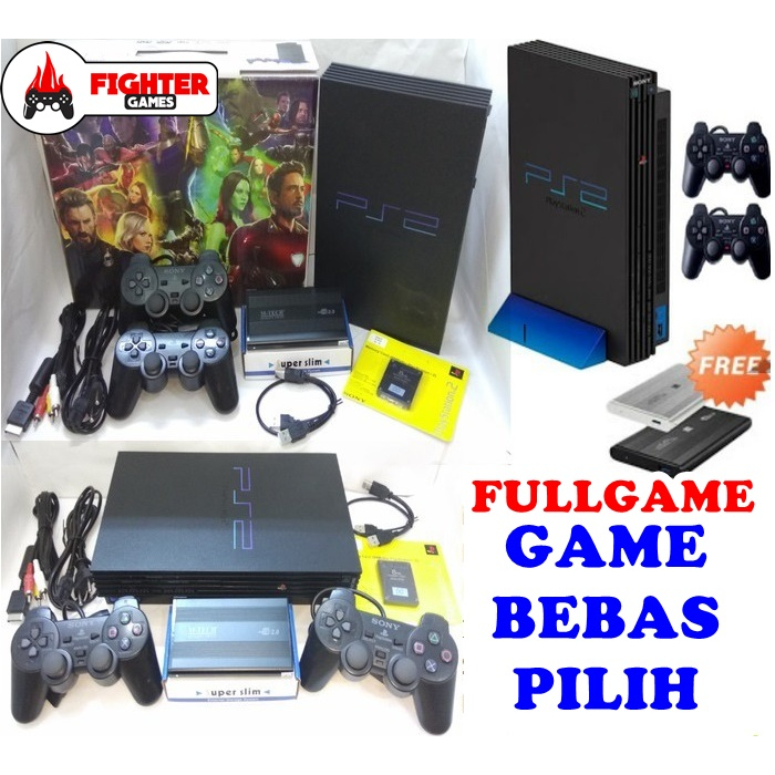[NEW/BARU] PS2 Hardisk +FREE FULLGAME bisa pilih Playstation 2 ps 2
