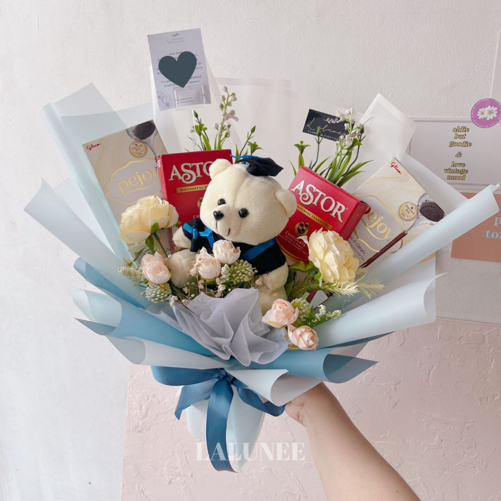 Graduation Snack Bouquet - Buket Makanan Ringan - Hadiah Ulang Tahun - Buket Snack Murah
