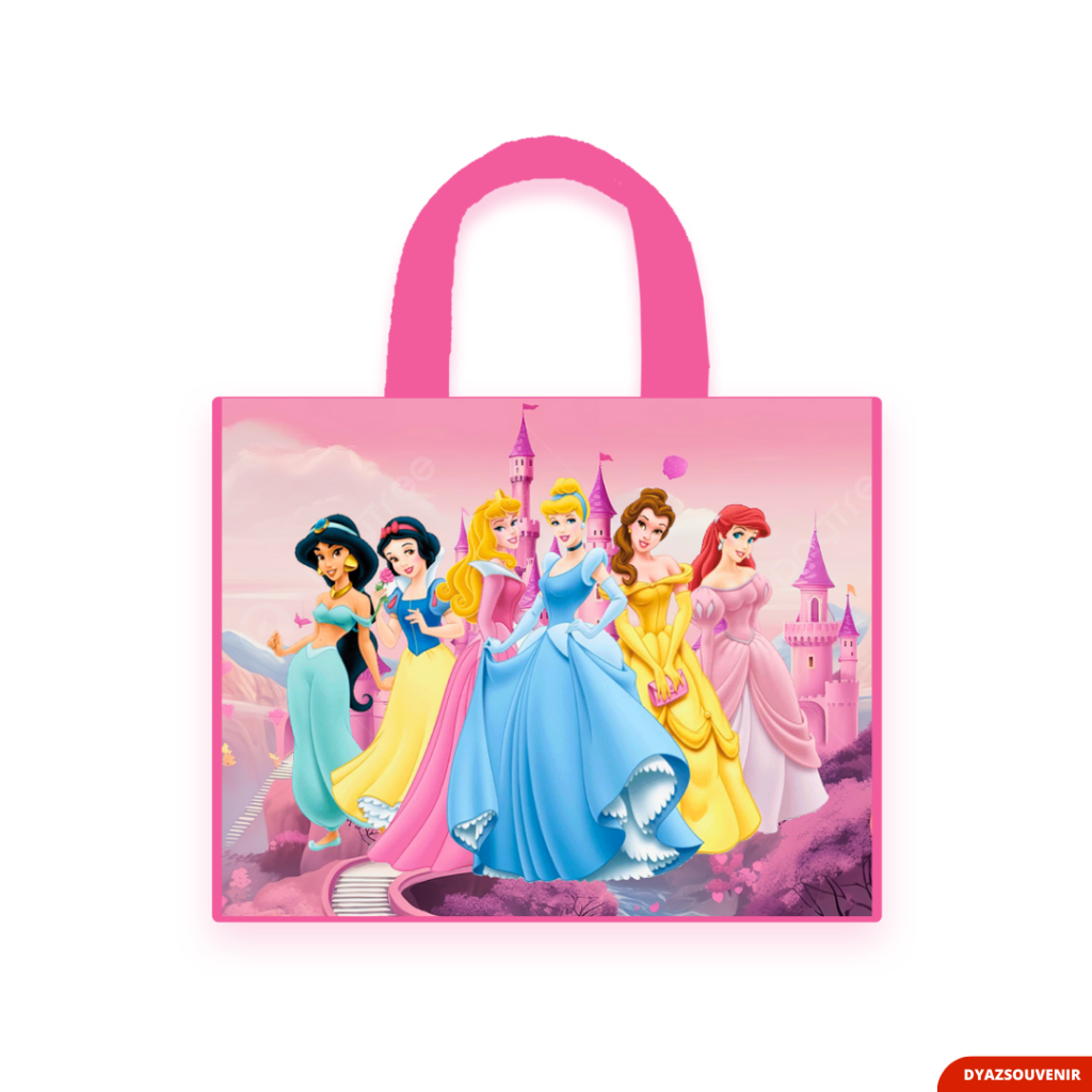 

Tas Ultah Princess Ulang Tahun Cinderella Belle Snow White Aurora Rapunzel Ariel / GOODIE BAG BIRTHDAY