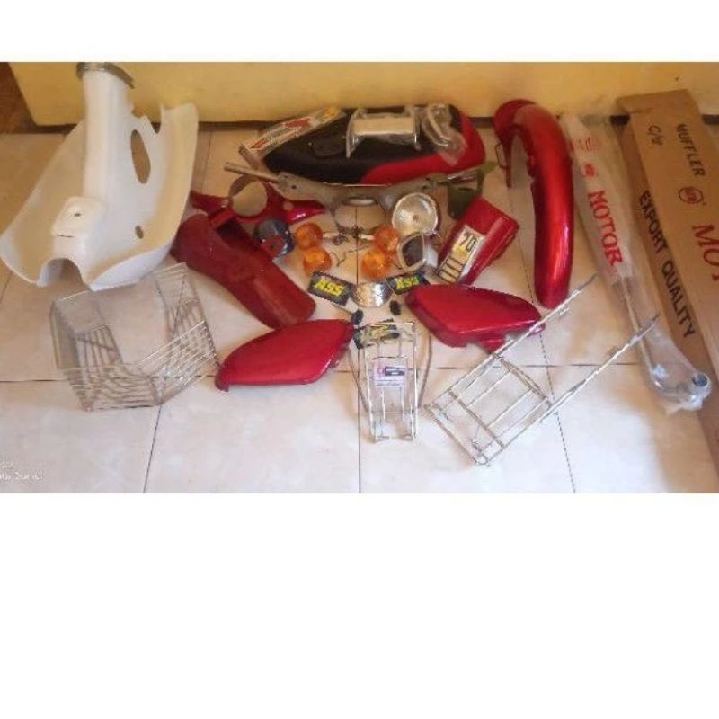 Paket bodi honda C70 terlengkap Bodi C70 Baju Cover Body Honda C70 C50 Pispot