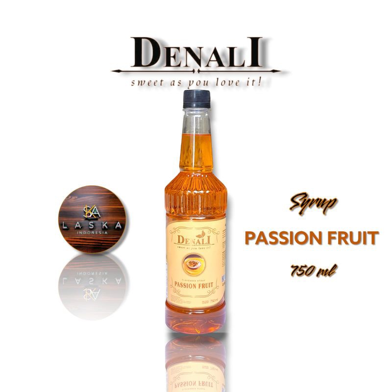 

Denali Passion Fruit Syrup 750 ml - Sirup Denali Premium ala cafe