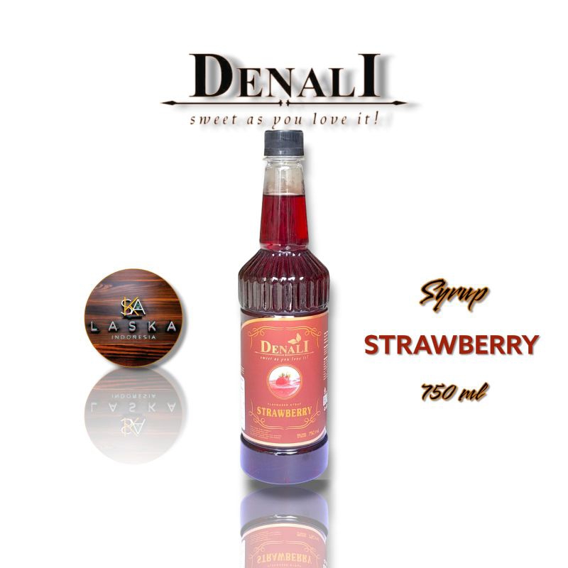 

Denali Strawberry Syrup 750 ml - Sirup Denali Peach -Sirup ala cafe