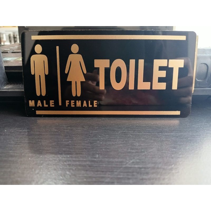 

Sign Tanda Toilet Akrilik bukan stiker