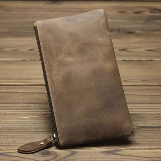 Clutch Pria Wanita Asli Kulit Sapi - Dompet Kulit Asli Wanita - Clutch Kulit