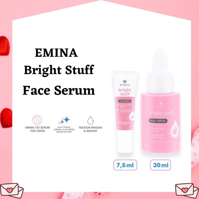 Emina Bright Stuff Face Serum - Serum Wajah Cerah Glowing