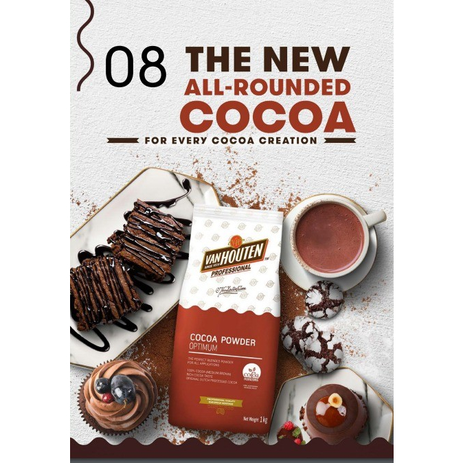 Cocoa Powder Van Houten Optimum / Coklat Bubuk Van Houten - REPACK
