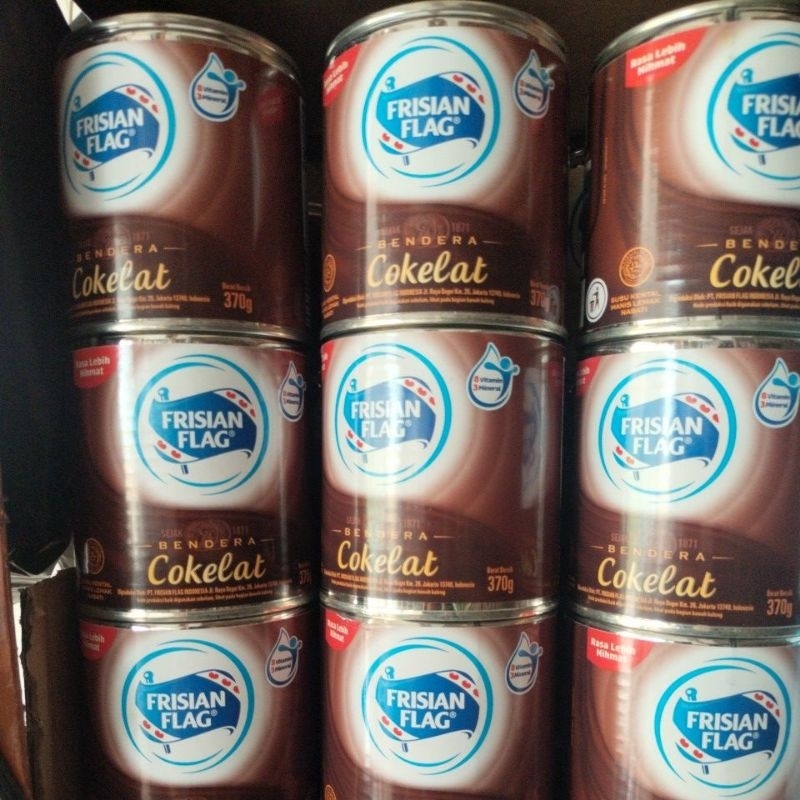 

Susu bendera Frisian Flag rasa coklat 370gr