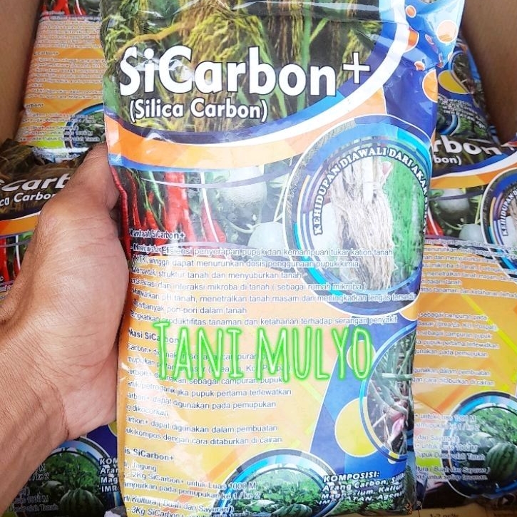 Pupuk SICARBON Carbon Silika Asam Humat 1 kg Sicarbon + silika carbon