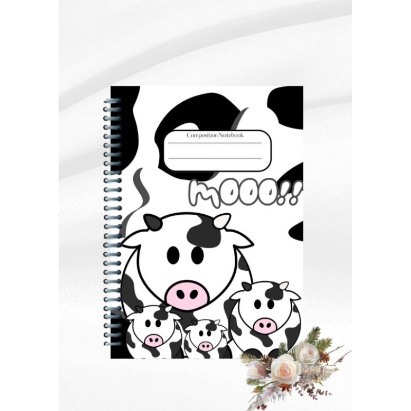 

Notebook Cute Cow Series /Jurnal /Custom /Free Design