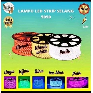 lampu LED strip meteran japit