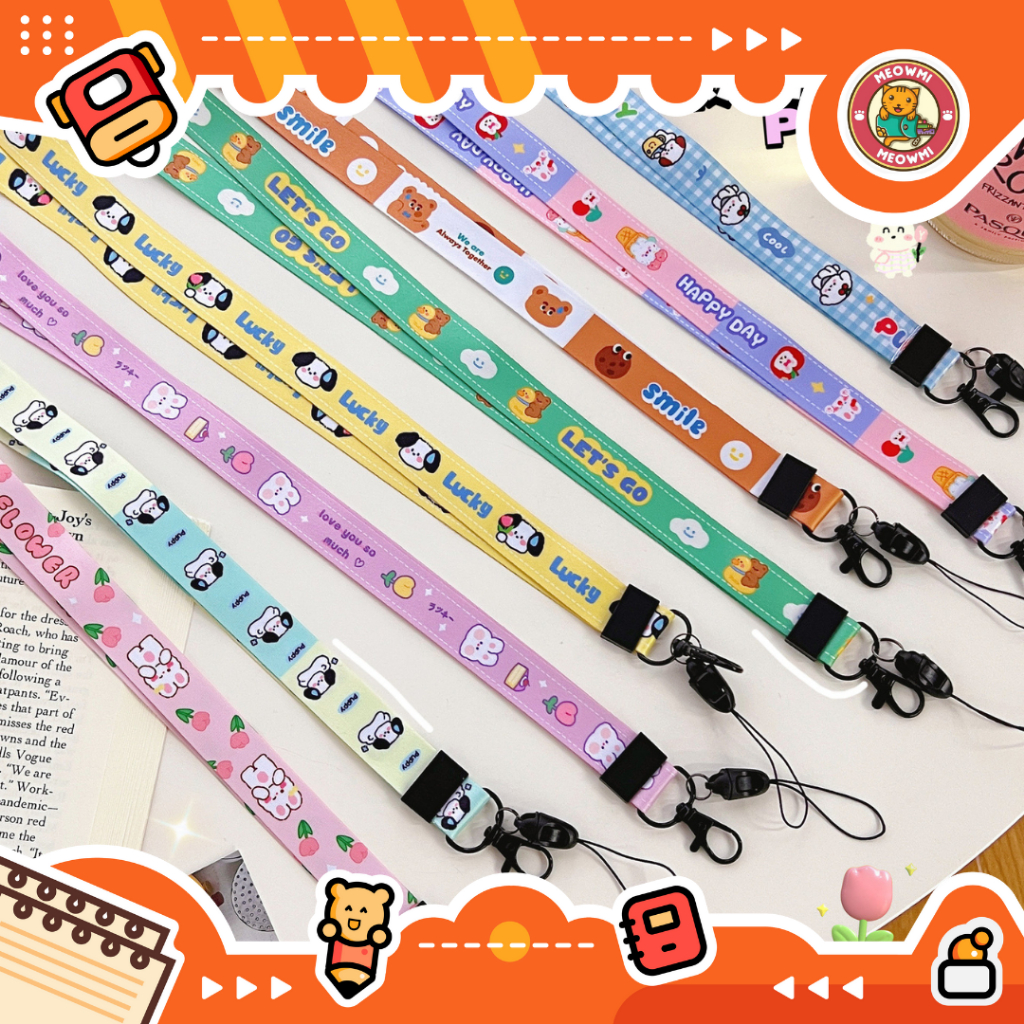 

Tali Gantungan Leher Lanyard Karakter Lucu Untuk Kartu Ujian Hp Cute Strap NTH0006