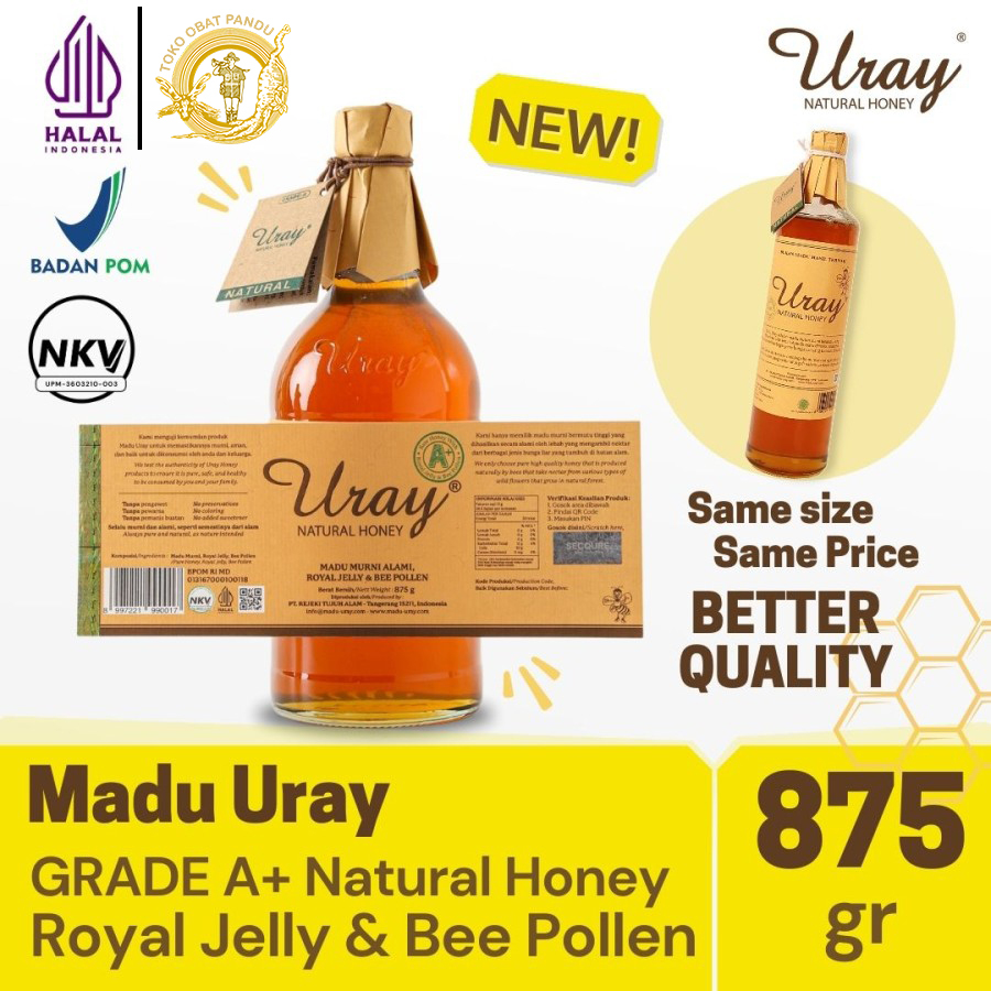 

MADU URAY NATURAL HONEY (875 GRAM) / MADU MURNI / PURE HONEY