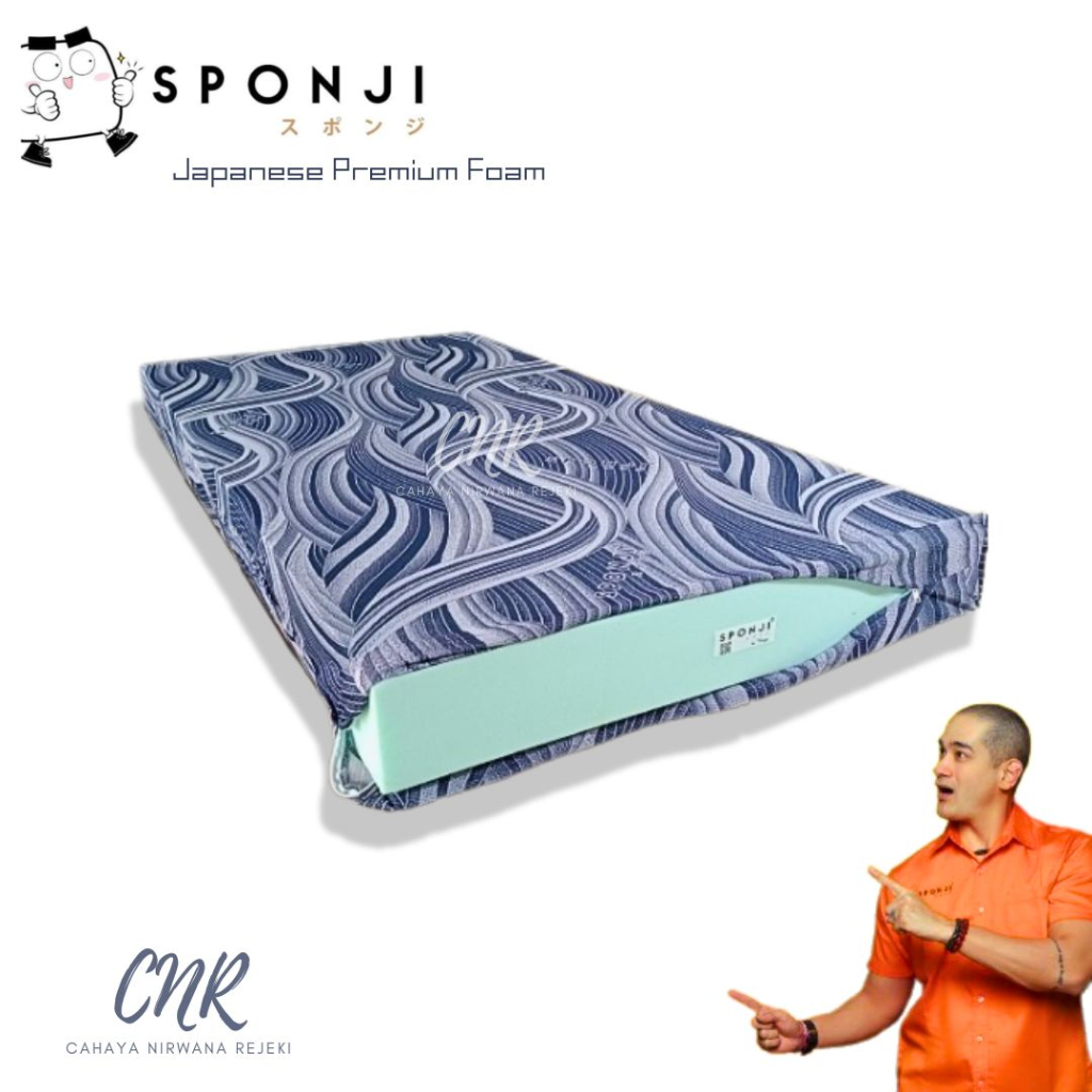 Matras king size no.1 untuk 2-3 orang merk Yukata sponji D23 inoac lebar 180x200 tebal 15cm kualitas