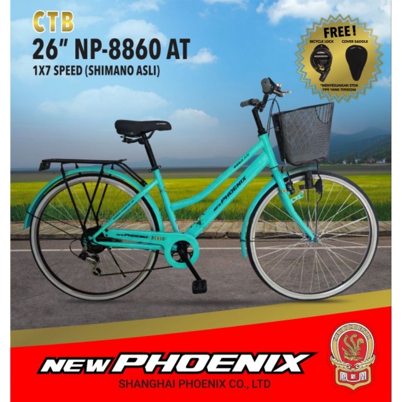 Sepeda Mini City Bike CTB 26 New PHOENIX 7 SPEED SHIMANO