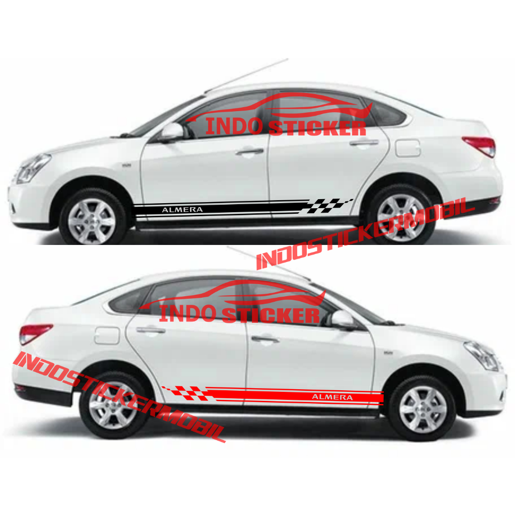 Aksesoris sticker stiker mobil almera sticker mobil nissan almera
