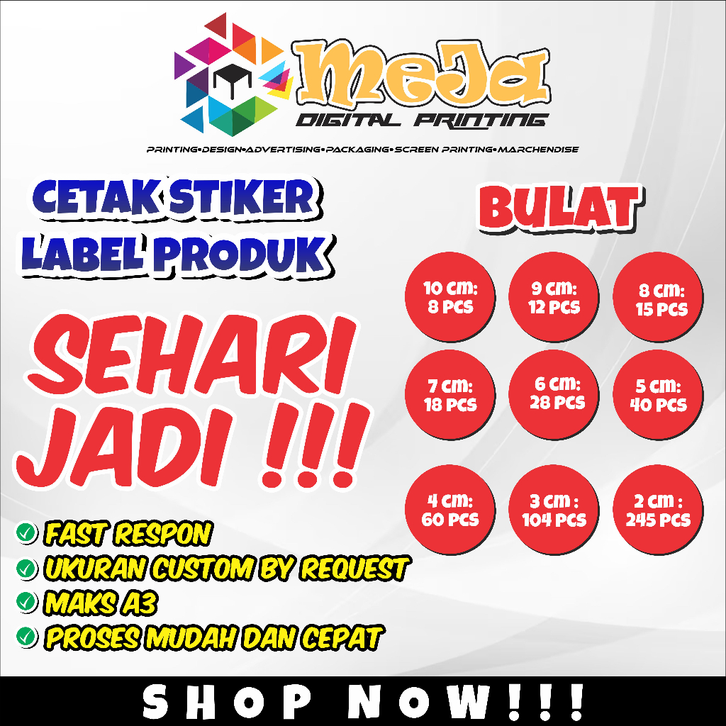 

STIKER LABEL MAKANAN
