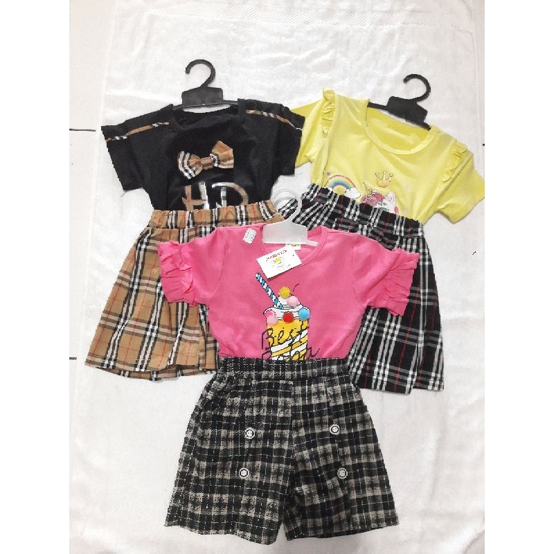 SETELAN ANAK PEREMPUAN IMPORT FASHION COLA BEAR (1-2 TAHUN)