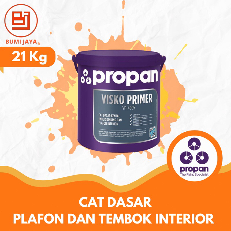 Cat Dasar Plafon dan Tembok Interior Propan Vp-4005 21Kg