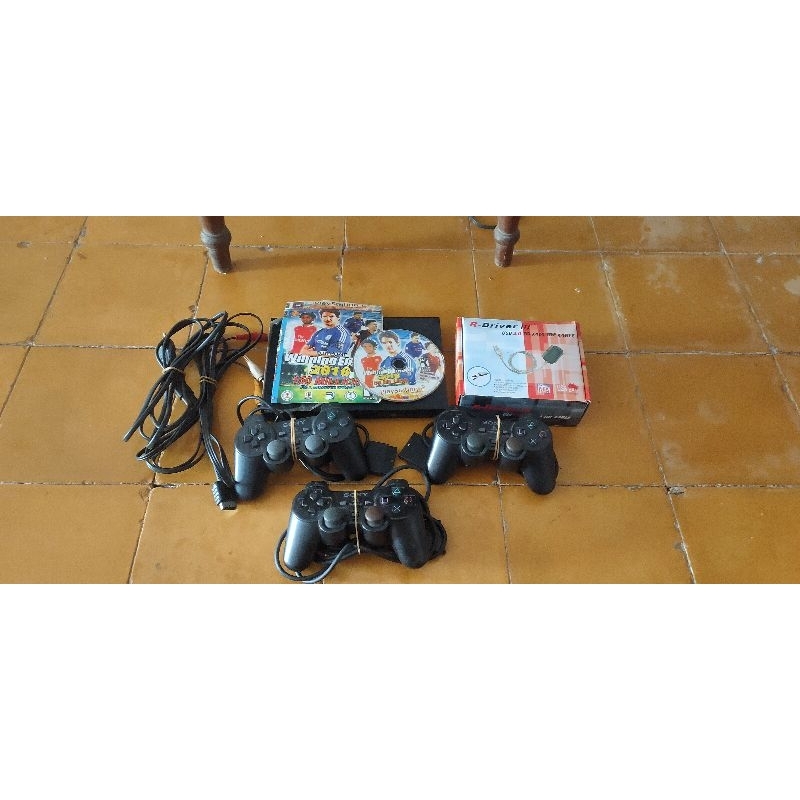 PS 2 slim seri 9 optik kaset bonus R DRIVER