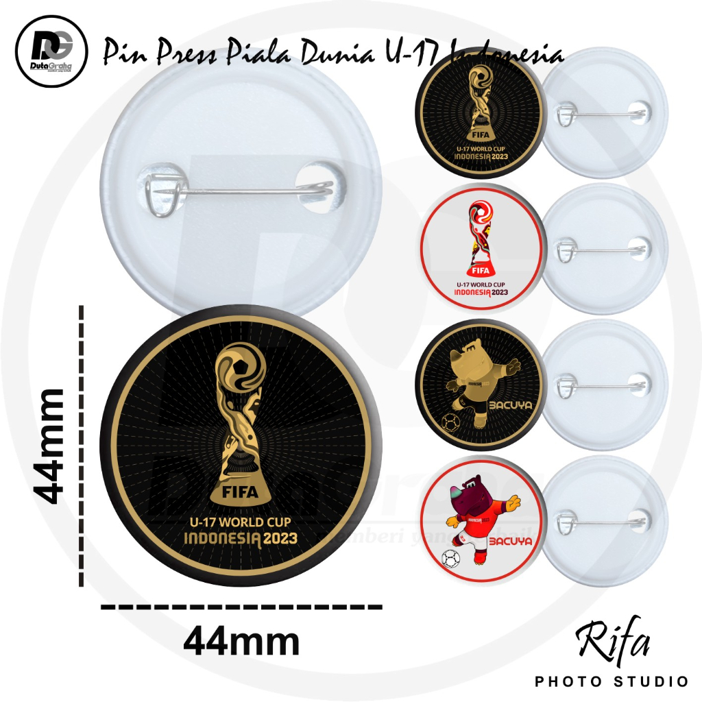 [PIN PRESS] PIALA DUNIA U17 INDONESIA Pin Bros Aksesoris Souvenir INDONESIA PIALA DUNIA U17