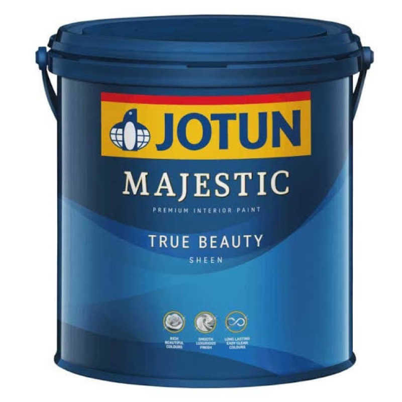 CAT TEMBOK JOTUN MAJESTIC SHEEN KILAT TRUE BEAUTY MATT INTERIOR / JOTUN ABU (PLATINUM 9911) 5 KG