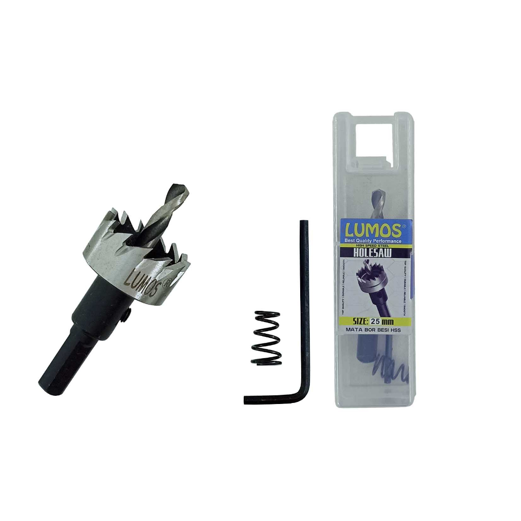 Hole Saw HSS LUMOS 25mm / HoleSaw Besi 25mm / Mata Bor Besi 25 mm HSS