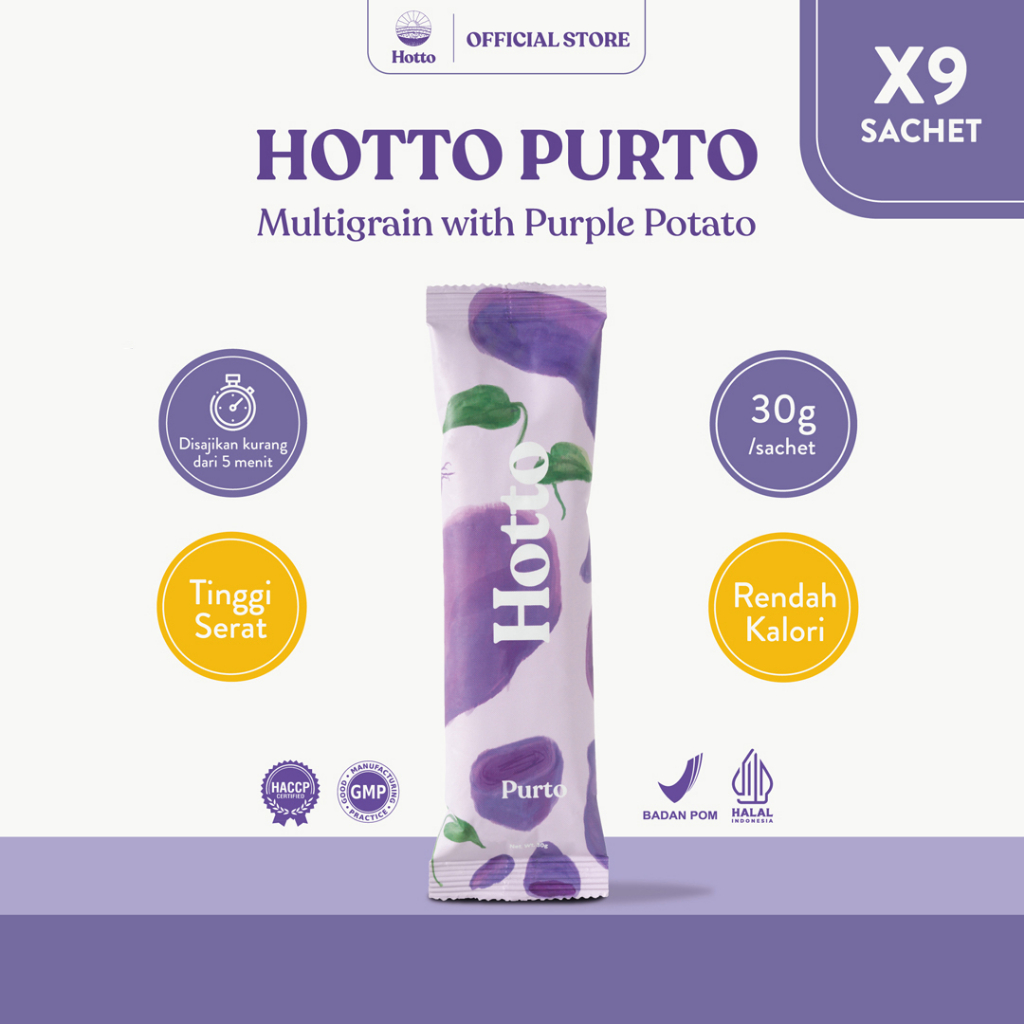 

hotto purto multigrain with Purple Potato