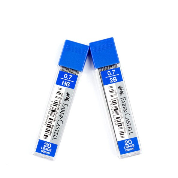 

Refill Pensil Mekanik Faber Castell Super Fine #127720 #127725 Tip 0.7 2B & HB isi 20 Leads - SHSNP
