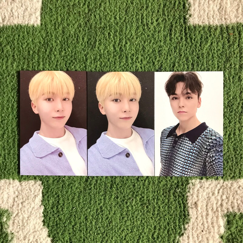 seventeen official photocard seungkwan vernon caratland tshirt bike mingyu wonwoo photo id incomplet