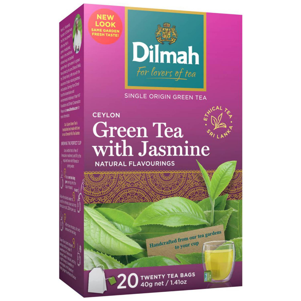 

DILMAH ALL NATURAL GREEN TEA WITH JASMINE 30GR / TEH HIJAU MELATI 30GRAM