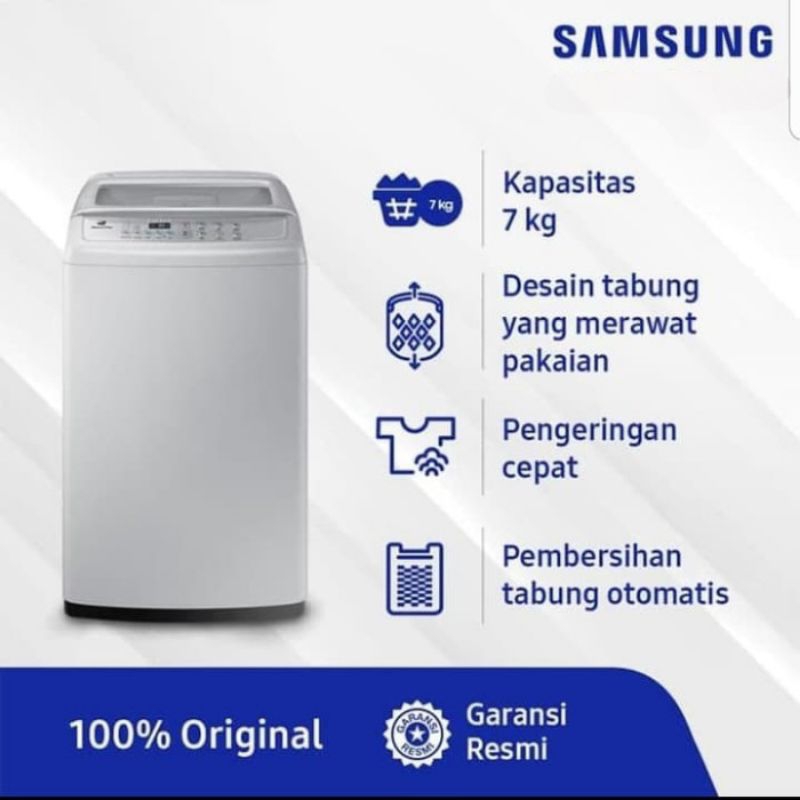 MESIN CUCI 1 TABUNG 7KG SAMSUNG 70H4000SG / MESIN CUCI SAMSUNG 1 TABUNG 70H4000 7KG