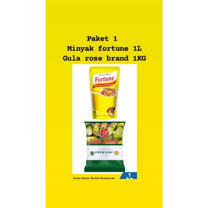 

PAKET MINYAK 1L & GULA 1KG