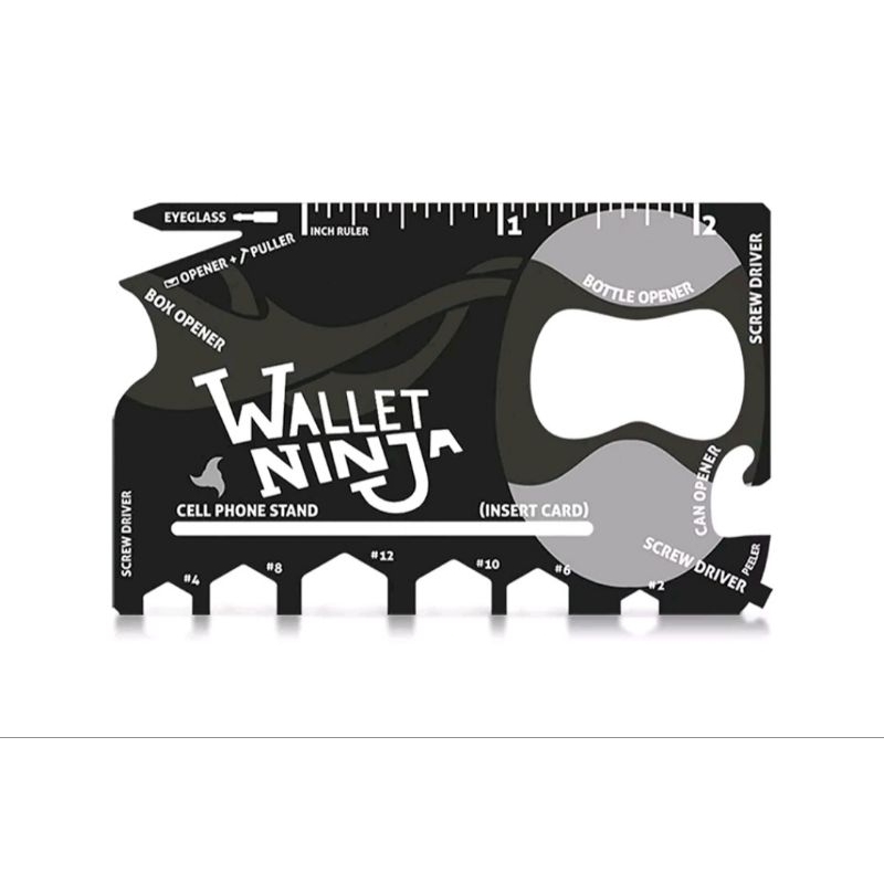Wallet Ninja 18 in 1. Kartu Multifungsi