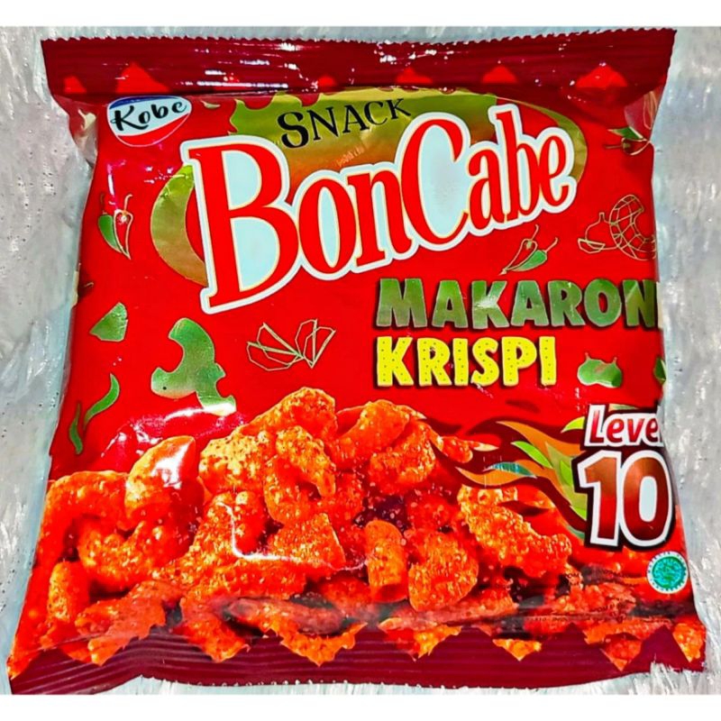 

SNACK KOBE MAKARONI KRISPI BON CABE ISI 10 PCS/RENCENG