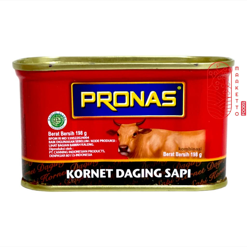 

Pronas Corned Beef / Pronas Kornet Daging Sapi Kaleng 198gr