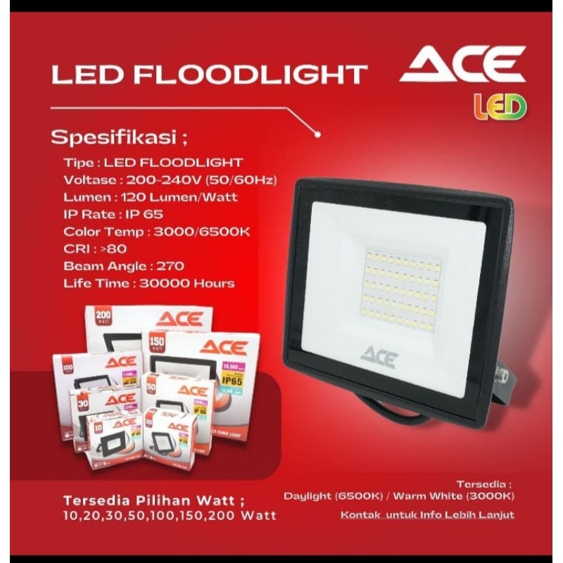 KAP SOROT LED ACE