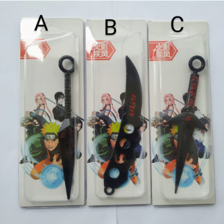 [COD]Action Figure/Koleksi Pajangan Mainan Senjata Naruto Kunai Naruto Bahan Besi 15CM