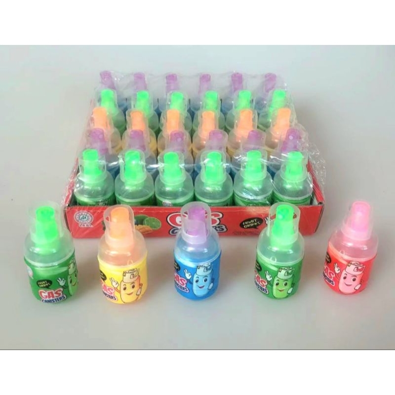 Permen Cemilan Snack Labi Spray Sirup Semprot Tabung Gas LPG Mainan Anak Murah (isi 30 pcs)