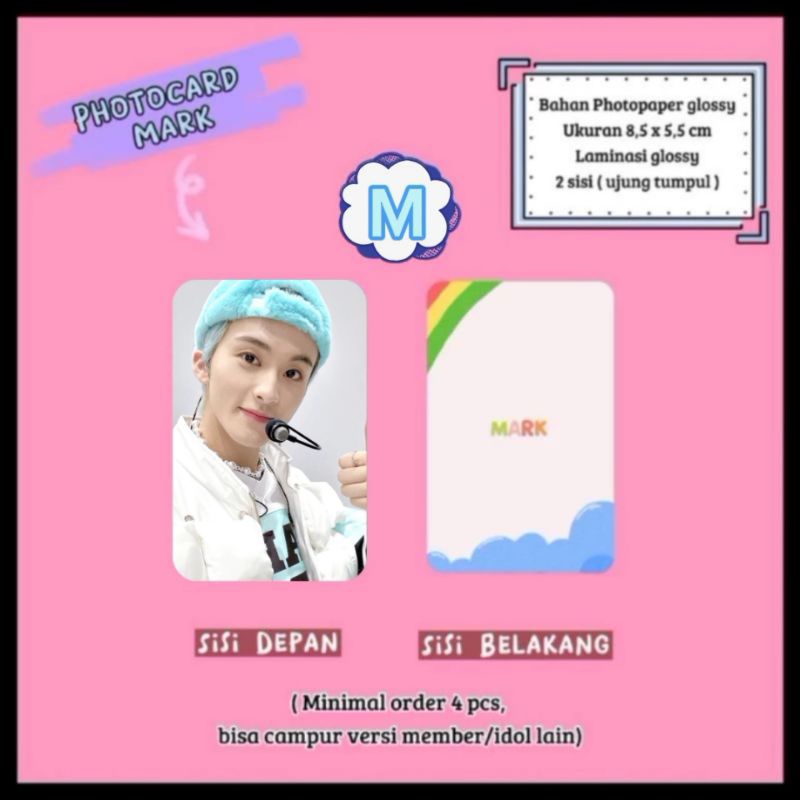Photocard NCT - Mark / Photocard Unofficial / Photocard Mark / NCT Dream / NCT 127