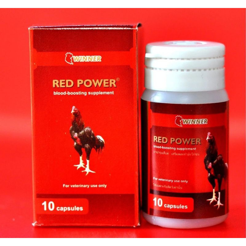 MEDION RED POWER 10 KAPSUL VITAMIN PENAMBAH DARAH AYAM & OBAT ANTI PUCAT PADA AYAM LAGA ADUAN ADU PE