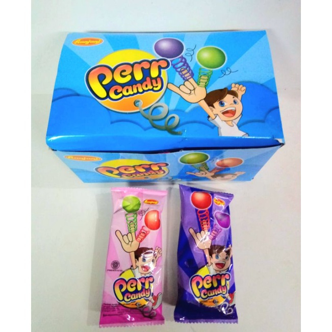 

Permen Cemilan Snack Bola Pir Perr Per Toeng Tuing Lompat Candy (isi 24 pcs)